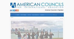 Desktop Screenshot of americancouncils.tj
