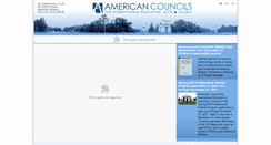 Desktop Screenshot of americancouncils.md