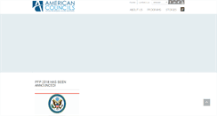 Desktop Screenshot of americancouncils.ge