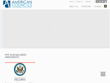 Tablet Screenshot of americancouncils.ge